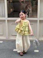 【90-140】トップスorパンツ 女の子 フリル ゆったり - 画像 (2)