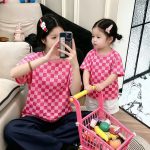 【90-150cm+親サイズ】半袖Tシャツ 親子コーデ おしゃれ お出かけコーデ