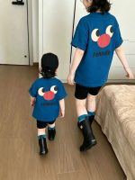 【80-150cm+親サイズ】半袖Tシャツ 親子コーデ デイリー使いに プリント - 画像 (3)