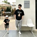 【90-150cm+親サイズ】半袖Tシャツ 親子おそろい おしゃれ 夏映えコーデ - 画像 (4)