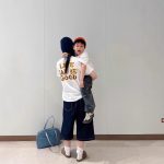 【90-160cm+親サイズ】半袖Tシャツ 親子コーデ デイリー使いに シンプル - 画像 (5)