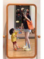 【90-160cm+親サイズ】半袖 Tシャツ 親子コーデ 着回しやすい 肌にやさしい