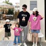 【90-150cm+親サイズ】半袖Tシャツ 親子おそろい おしゃれ 夏映えコーデ - 画像 (2)