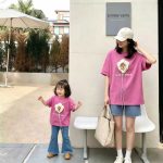 【90-150cm+親サイズ】半袖Tシャツ 親子おそろい おしゃれ 夏映えコーデ - 画像 (5)