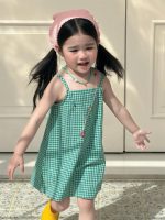 【90-140】ワンピース 女の子 チェック柄 キャミソール - 画像 (5)