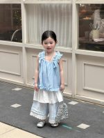 【90-140】トップスorスカートorパンツ 女の子 ブルー フリル - 画像 (4)