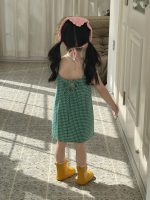 【90-140】ワンピース 女の子 チェック柄 キャミソール - 画像 (6)