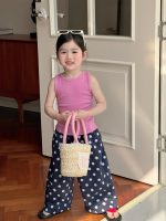 【90-140】ベストorパンツ 女の子 ドット柄 韓国風 - 画像 (4)