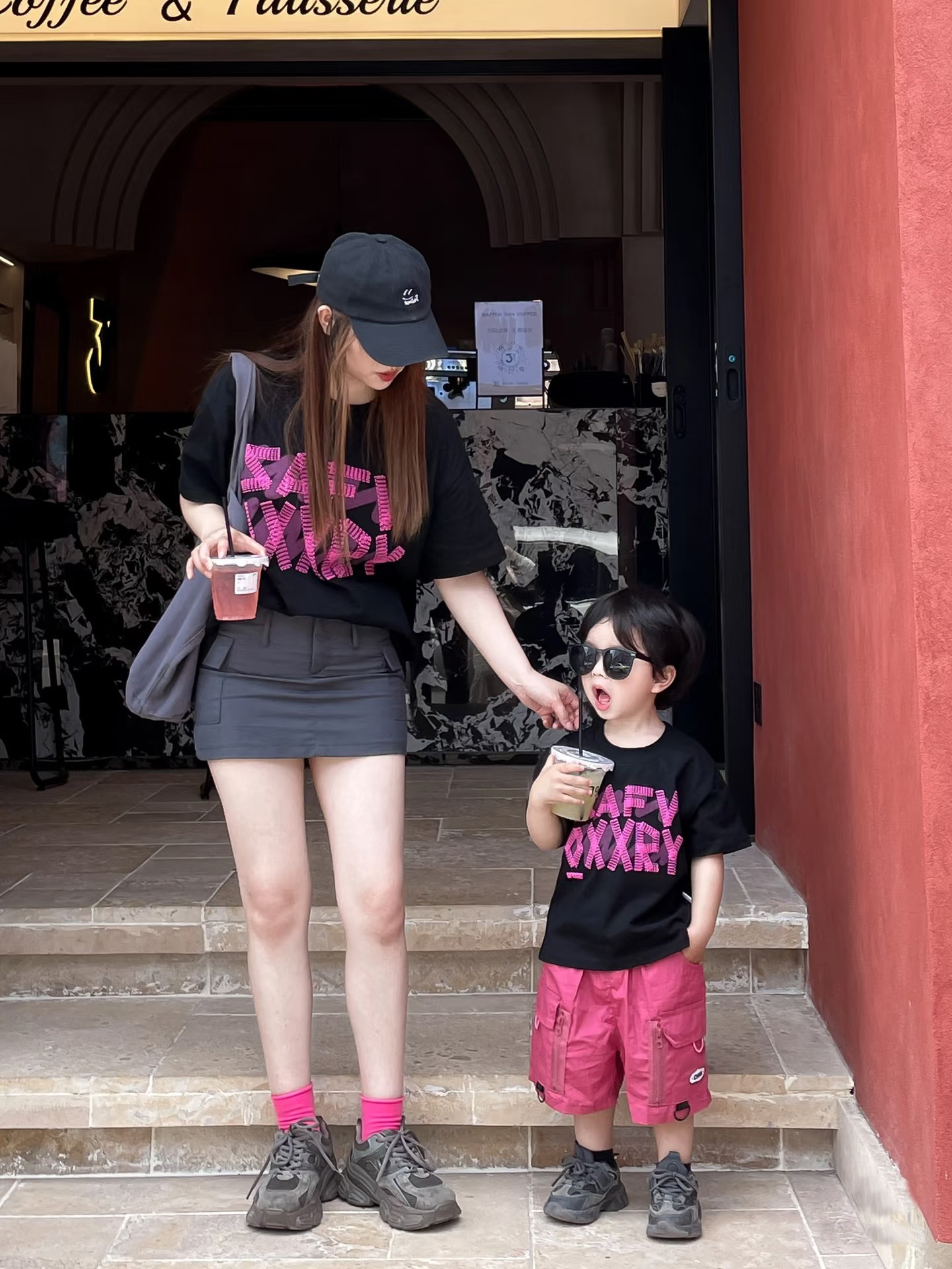O1CN01xLoLxK1oTYuUjl0iM_2208158195226-0-cib.jpg 【80-160cm+親サイズ】半袖Tシャツ 親子ペア カジュアル 涼しく快適 - 画像 (1)