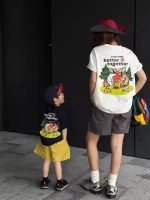 【90-160cm+親サイズ】半袖 Ｔシャツ 親子ペア 家族でおそろい カジュアル - 画像 (6)