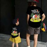 【90-160cm+親サイズ】半袖 Ｔシャツ 親子ペア 家族でおそろい カジュアル - 画像 (5)