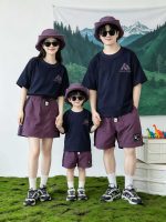 【90-160cm+親サイズ】半袖Tシャツ 家族おそろい バックプリント カジュアル - 画像 (3)