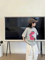 【90-160cm+親サイズ】半袖Tシャツ 親子ペア 夏の定番アイテム 動きやすい - 画像 (8)