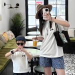 【90-160cm+親サイズ】半袖 Tシャツ おそろいコーデ 写真映え カジュアル - 画像 (5)