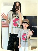 【90-160cm+親サイズ】半袖Tシャツ 親子ペア 夏の定番アイテム 動きやすい - 画像 (3)