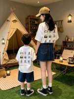 【90-160cm+親サイズ】半袖Tシャツ 親子コーデ 涼しく快適 着回しやすい - 画像 (4)