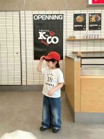 【90-160cm+親サイズ】半袖Tシャツ 親子コーデ シンプル プリント - 画像 (5)