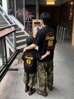 【80-160cm+親サイズ】半袖Tシャツ 親子ペア ストリート バックプリント - 画像 (6)