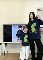 【90-160cm+親サイズ】半袖Tシャツ 親子ペア 夏の定番アイテム 動きやすい - 画像 (6)