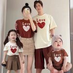 【66-160cm+親サイズ】半袖Tシャツ/ロンパース ファミリーリンク 軽やかな着心地 - 画像 (2)