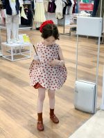 【90-140】ベストorパンツorセットアップ 女の子 ドット柄 ゆったり - 画像 (4)