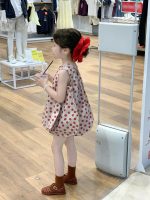 【90-140】ベストorパンツorセットアップ 女の子 ドット柄 ゆったり - 画像 (5)