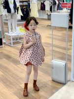 【90-140】ベストorパンツorセットアップ 女の子 ドット柄 ゆったり - 画像 (8)