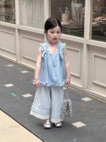 【90-140】トップスorスカートorパンツ 女の子 ブルー フリル - 画像 (7)
