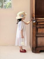 【90-140】ワンピース 女の子 無地 ワンショルダー - 画像 (9)