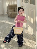 【90-140】ベストorパンツ 女の子 ドット柄 韓国風 - 画像 (6)