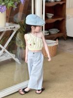 【90-140】トップスorパンツorセットアップ 女の子 ワンショルダー ファッション - 画像 (8)