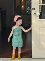 【90-140】ワンピース 女の子 チェック柄 キャミソール - 画像 (13)