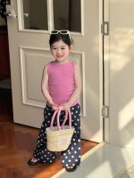 【90-140】ベストorパンツ 女の子 ドット柄 韓国風 - 画像 (8)