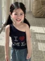 【90-140】トップスorパンツ 女の子 ストーン付き ダメージジーンズ - 画像 (11)