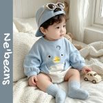 【66-90】ロンパース ベビー ペンギン かわいい - 画像 (3)