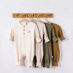 【66-90】カバーオール ベビー 北欧風 ポニー 刺繍 - 画像 (4)