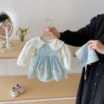 【66-100】ロンパースセット ベビー プリンセス風 スウィート - 画像 (8)