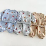 【80-130】セットアップ  男の子 熊プリント カートゥーン - 画像 (22)