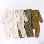 【66-90】カバーオール ベビー 北欧風 ポニー 刺繍 - 画像 (3)