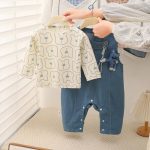 【73-100】カバーオール ベビー デニム くま長袖 - 画像 (6)