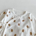 【80-90】カバーオール&スタイ ベビー くま プリント - 画像 (7)