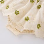 【66-100】ロンパー ベビー 刺繡 プリンセス風 - 画像 (8)