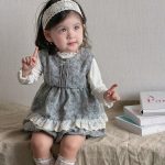 【73-100】セットアップ ベビー 小花柄 レース - 画像 (5)