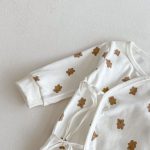 【80-90】カバーオール&スタイ ベビー くま プリント - 画像 (8)