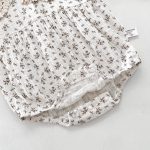 【66-90】長袖ロンパース ベビー 小花柄 襟付き - 画像 (10)