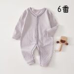 【66-90】ロンパース ベビー ナチュラル シンプル - 画像 (8)