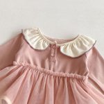 【66-90】ロンパースorカバーオール ベビー 前ボタン チュール - 画像 (11)