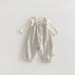 【73-100】Tシャツorサロペット ベビー ドット柄 おしゃれ - 画像 (5)
