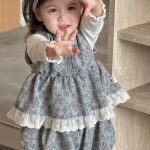 【73-100】セットアップ ベビー 小花柄 レース - 画像 (6)