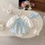 【66-100】ロンパースセット ベビー プリンセス風 スウィート - 画像 (7)